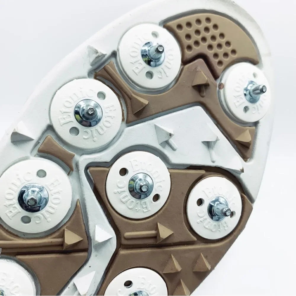 Etonic Stabilites ST Women’s White Leather Metal Spiked Golf‎ Shoes 6 New